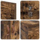 vidaXL Ágykeret tárolóval tárolóval Füstölt tölgy 90 x 190 cm Faanyag