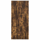 vidaXL Ágykeret tárolóval tárolóval Füstölt tölgy 90 x 190 cm Faanyag