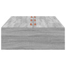 vidaXL Ágykeret tárolóval tárolóval Szürke Sonoma 90 x 190 cm Faanyag