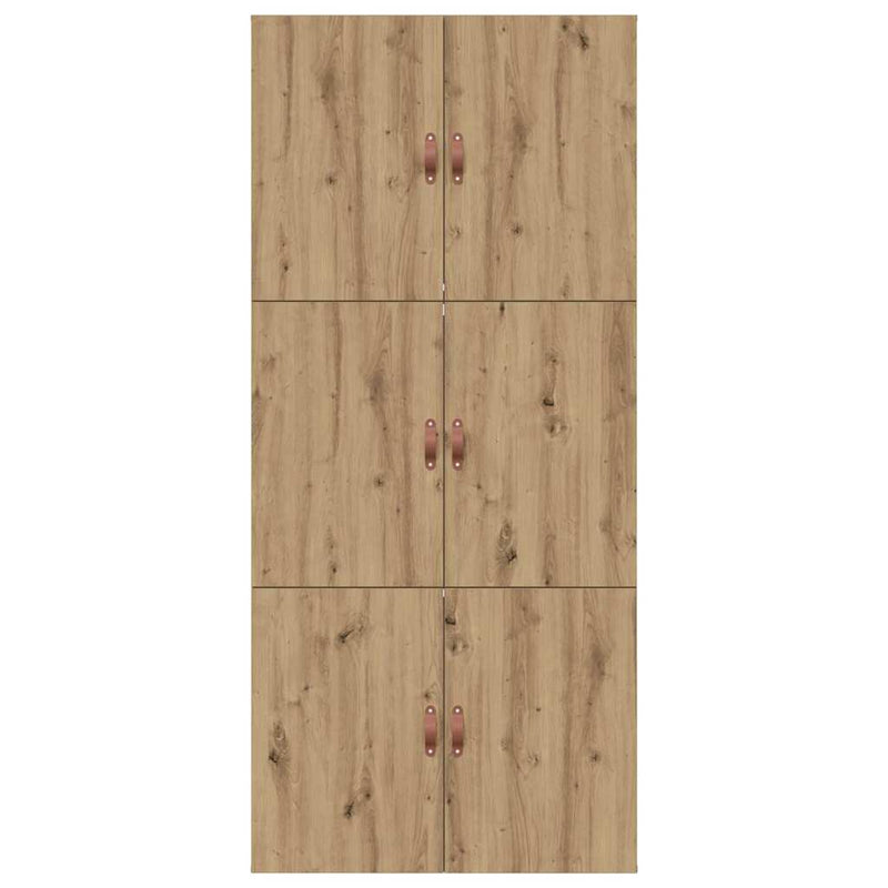 vidaXL Ágykeret tárolóval kézműves tölgy 90 x 190 cm Faanyag
