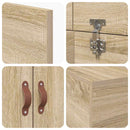 vidaXL Ágykeret tárolóval tárolóval Sonoma tölgy 70 x 190 cm Faanyag