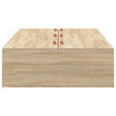 vidaXL Ágykeret tárolóval tárolóval Sonoma tölgy 70 x 190 cm Faanyag