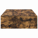 vidaXL Ágykeret tárolóval ajtóval Füstölt tölgy 70 x 190 cm Szerelt Fa