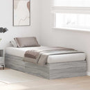 vidaXL Ágykeret tárolóval tárolóval Szürke Sonoma 70 x 190 cm Faanyag