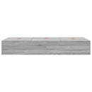 vidaXL Ágykeret tárolóval tárolóval Szürke Sonoma 70 x 190 cm Faanyag