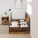 vidaXL Ágykeret tárolóval tárolóval Öreg fa 70 x 190 cm Faanyag