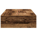 vidaXL Ágykeret tárolóval tárolóval Öreg fa 70 x 190 cm Faanyag