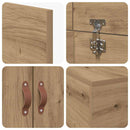 vidaXL Ágykeret tárolóval tárolóval Artisan tölgy 70 x 190 cm Faanyag