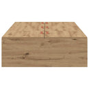 vidaXL Ágykeret tárolóval tárolóval Artisan tölgy 70 x 190 cm Faanyag