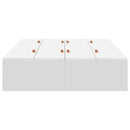 vidaXL Ágykeret tárolóval tárolóval Fehér 120 x 190 cm Faanyag