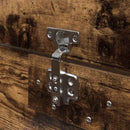 vidaXL Ágykeret tárolóval tárolóval Füstölt tölgy 120 x 190 cm Faanyag