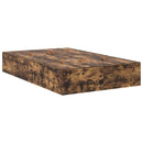 vidaXL Ágykeret tárolóval tárolóval Füstölt tölgy 120 x 190 cm Faanyag