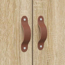 vidaXL Ágykeret tárolóval tárolóval Sonoma tölgy 140 x 190 cm Faanyag