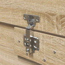 vidaXL Ágykeret tárolóval tárolóval Sonoma tölgy 140 x 190 cm Faanyag