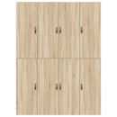 vidaXL Ágykeret tárolóval tárolóval Sonoma tölgy 140 x 190 cm Faanyag