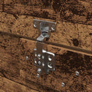 vidaXL Ágykeret tárolóval tárolóval Öreg fa 140 x 190 cm Faanyag