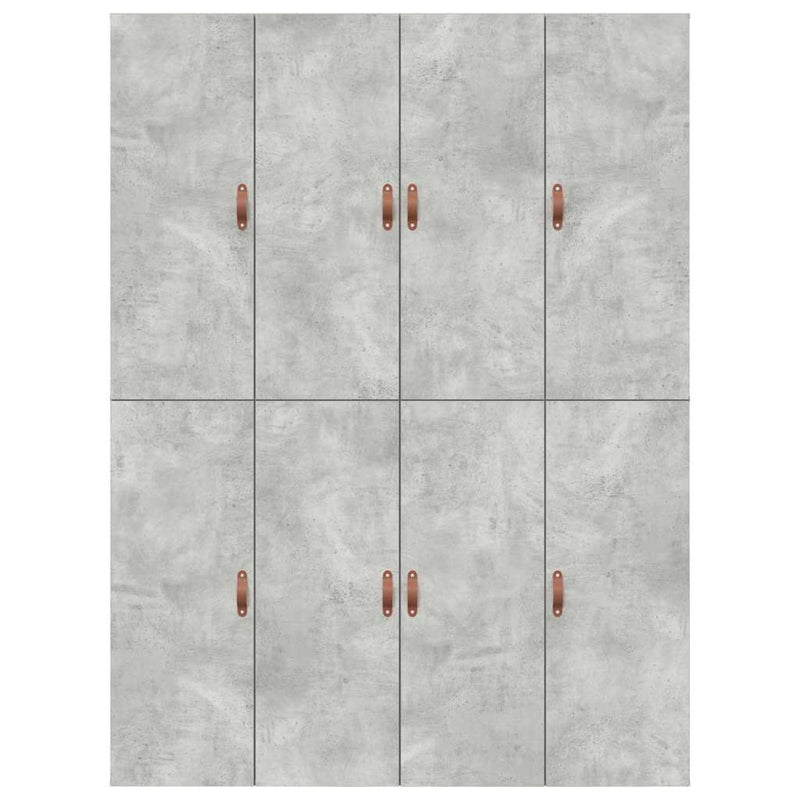vidaXL Ágykeret tárolóval Beton szürke 135 x 190 cm Faanyag