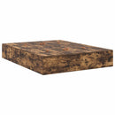 vidaXL Ágykeret tárolóval Füstölt tölgy 135 x 190 cm Faanyag