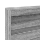 vidaXL Tároló fejtámla polcokkal tárolóval Szürke Sonoma 80 cm Faanyag