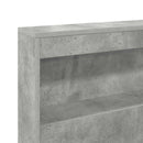 vidaXL Tároló fejtámla polcokkal tárolóval Beton Szürke 160 cm Faanyag