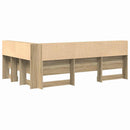 vidaXL Tároló fejtámla Sonoma tölgy 207,5 x 137,5 x 76,5 cm Faanyag