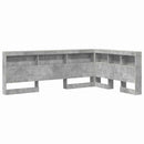 vidaXL Tároló fejtámla Beton Szürke 207,5 x 137,5 x 76,5 cm Faanyag