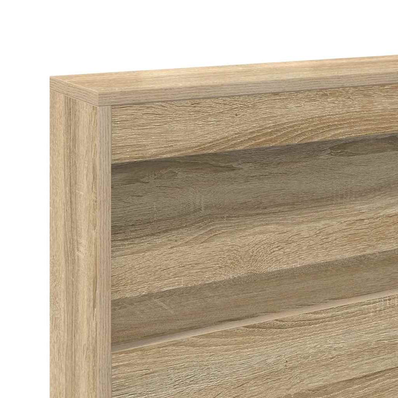 vidaXL Tároló fejtámla polcokkal tárolóval sonoma tölgy 140 cm Faanyag