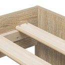vidaXL Ágykeret tárolóval tárolóval Sonoma tölgy 90 cm Faanyag