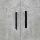 vidaXL Ágykeret tárolóval tárolóval Beton Szürke 80 cm Faanyag