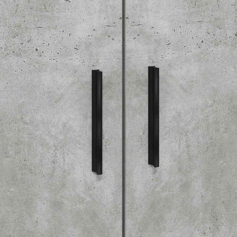 vidaXL Ágykeret tárolóval Beton Szürke 244 x 127 x 53.5 cm Faanyag