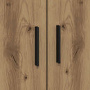 vidaXL Ágykeret tárolóval Artisan tölgy 80 cm Szerelt Fa
