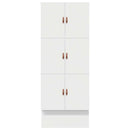 vidaXL Ágykeret tárolóval fiókkal tárolóval Fehér 80 cm Faanyag
