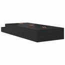 vidaXL Ágykeret tárolóval fiókkal tárolóval Fekete tölgy 80 cm Faanyag
