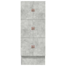vidaXL Ágykeret tárolóval fiókkal tárolóval Beton Szürke 80 cm Faanyag