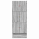 vidaXL Ágykeret tárolóval Szürke sonoma 236.5 x 80 x 31.5 cm Faanyag