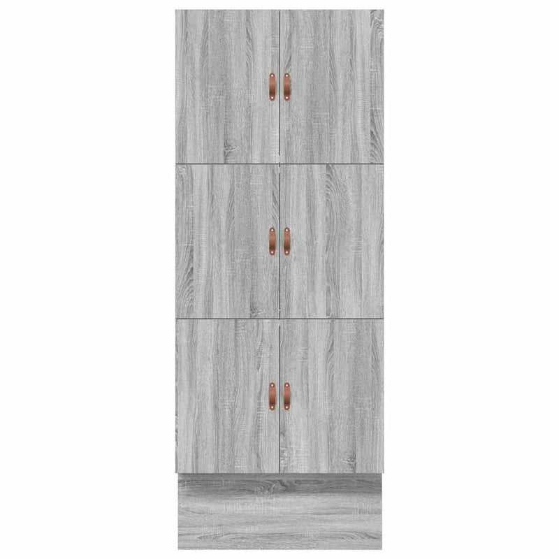 vidaXL Ágykeret tárolóval Szürke sonoma 236.5 x 80 x 31.5 cm Faanyag