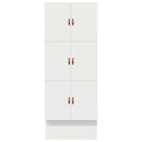 vidaXL Ágykeret tárolóval fiókkal Fehér 236.5 x 90 x 31.5 cm Faanyag