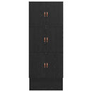 vidaXL Ágykeret tárolóval Musta tammi 236.5 x 90 x 31.5 cm Faanyag