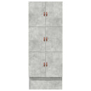 vidaXL Ágykeret tárolóval fiókkal tárolóval Beton Szürke 90 cm Faanyag