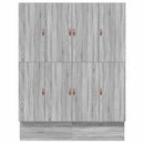 vidaXL Ágykeret tárolóval Szürke sonoma 236.5 x 200 x 31.5 cm Faanyag