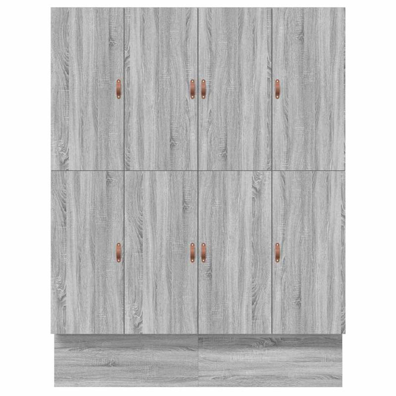 vidaXL Ágykeret tárolóval Szürke sonoma 236.5 x 200 x 31.5 cm Faanyag