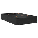 vidaXL Ágykeret tárolóval Musta tammi 236.5 x 120 x 31.5 cm Faanyag