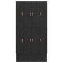 vidaXL Ágykeret tárolóval Musta tammi 236.5 x 120 x 31.5 cm Faanyag