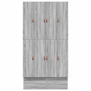 vidaXL Ágykeret tárolóval Szürke sonoma 236.5 x 120 x 31.5 cm Faanyag