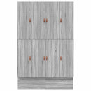 vidaXL Ágykeret tárolóval Szürke sonoma 236.5 x 140 x 31.5 cm Faanyag