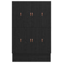 vidaXL Ágykeret tárolóval Musta tammi 236.5 x 150 x 31.5 cm Faanyag