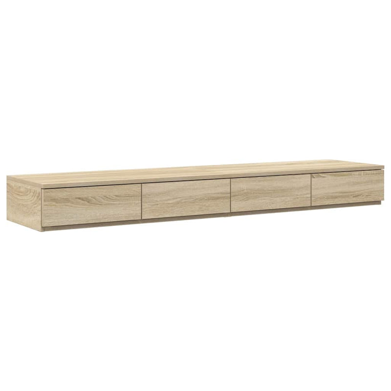 vidaXL Ágykeret tárolóval Sonoma tölgy 236.5 x 150 x 31.5 cm Faanyag