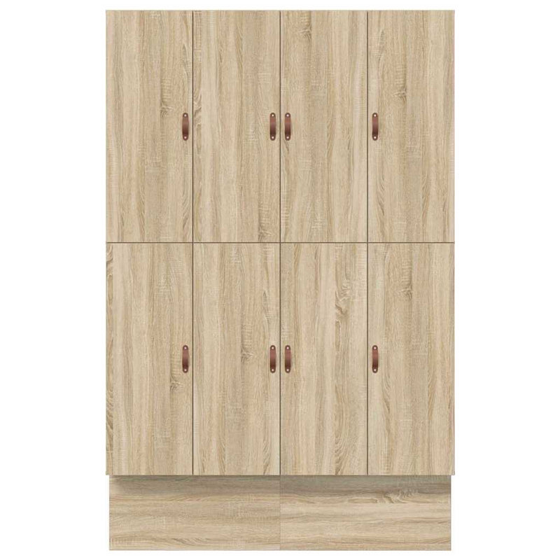 vidaXL Ágykeret tárolóval Sonoma tölgy 236.5 x 150 x 31.5 cm Faanyag