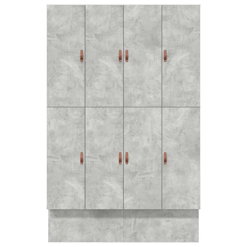 vidaXL Ágykeret tárolóval Beton Szürke 236.5 x 150 x 31.5 cm Faanyag
