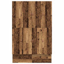 vidaXL Ágykeret tárolóval Régi fa 236.5 x 150 x 31.5 cm Faanyag